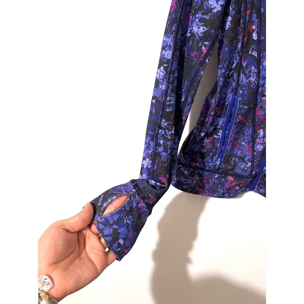 Ivivva by Lululemon Perfect Your Practice Zip-up Floral Jacket Size 14